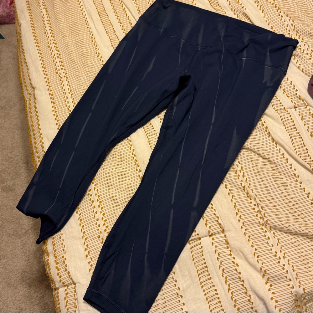 Lululemon Athletica navy Blue align tie dye Leggings